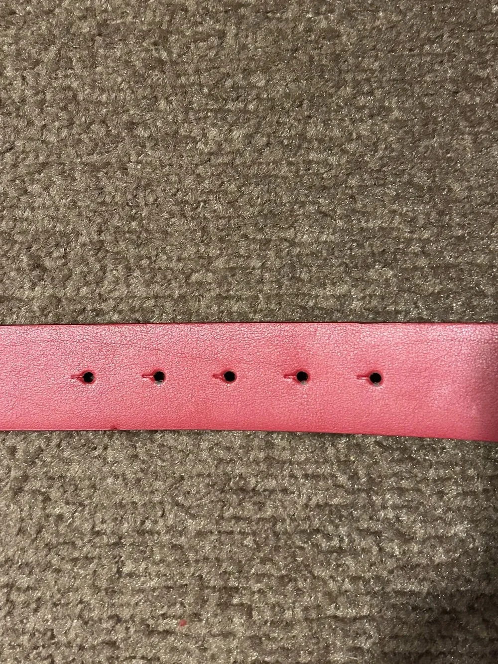 Michael Kors Reversible Red and Black Logo Buckle Belt